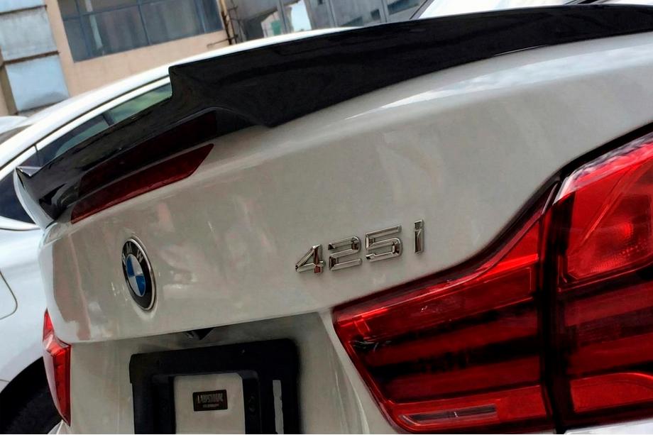 BMW 4 Series F32/F33/F36 2012-2020 M4-Style Spoiler (for F33, Gloss Black) Photo 1