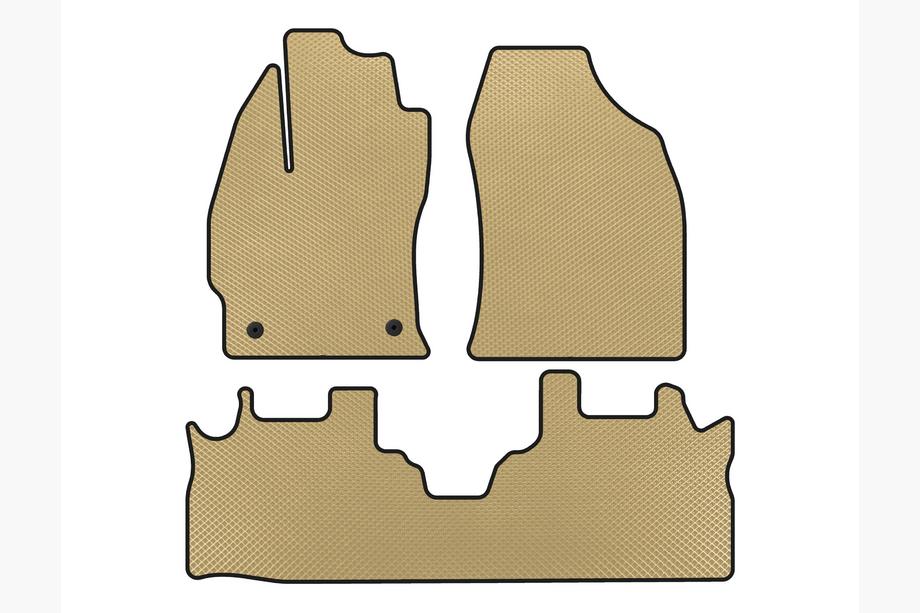 Toyota Prius EVA Floor Mats (2 Rows, Beige) Image