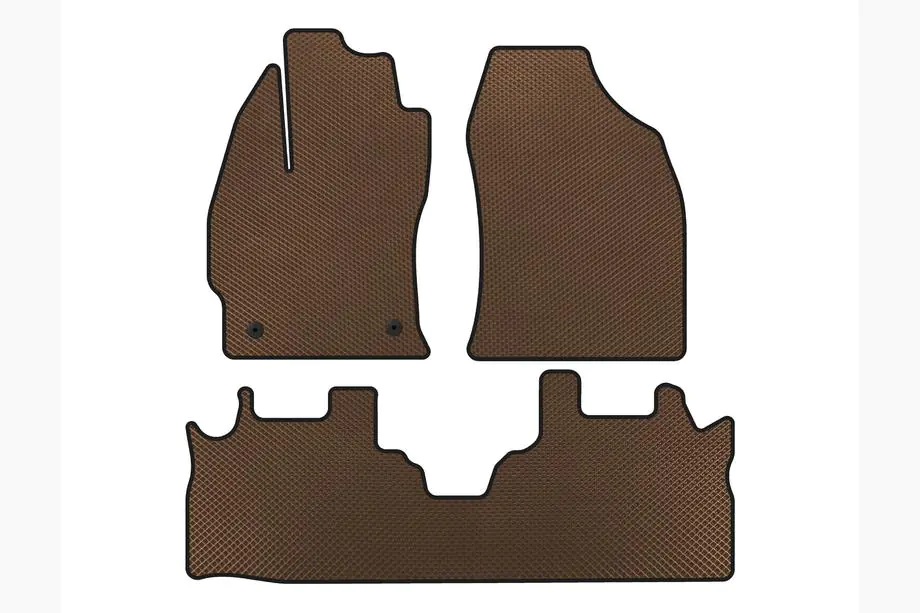 Toyota Prius EVA Floor Mats (2 Rows, Brown) Image