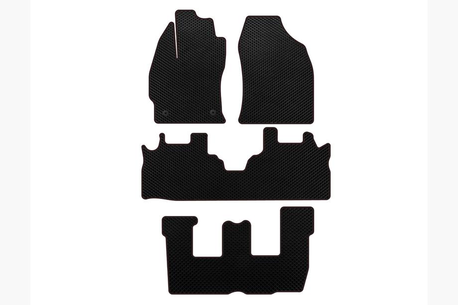 Toyota Prius EVA Floor Mats (3 Rows, Black) Image