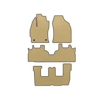 EVA Floor Mats (3 Rows, Beige)