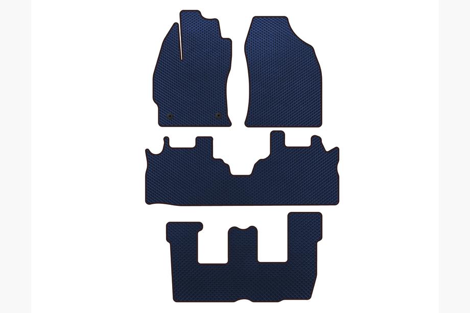 Toyota Prius EVA Floor Mats (3 Rows, Blue) Image