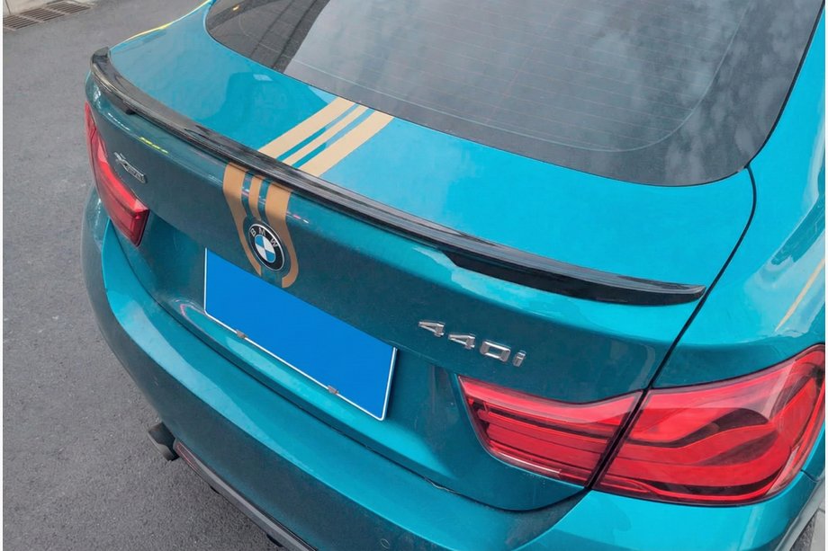 BMW 4 Series F32/F33/F36 2012-2020 P-Style Spoiler (for F36, Gloss Black) Photo 1