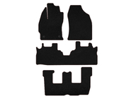 Toyota Prius Deluxe Textile Floor Mats (3 Rows, Black) photo 1