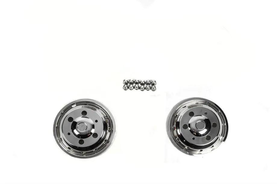 Iveco Daily 2014- Front Stainless Steel Hubcaps OEM (2 pcs) Photo 1
