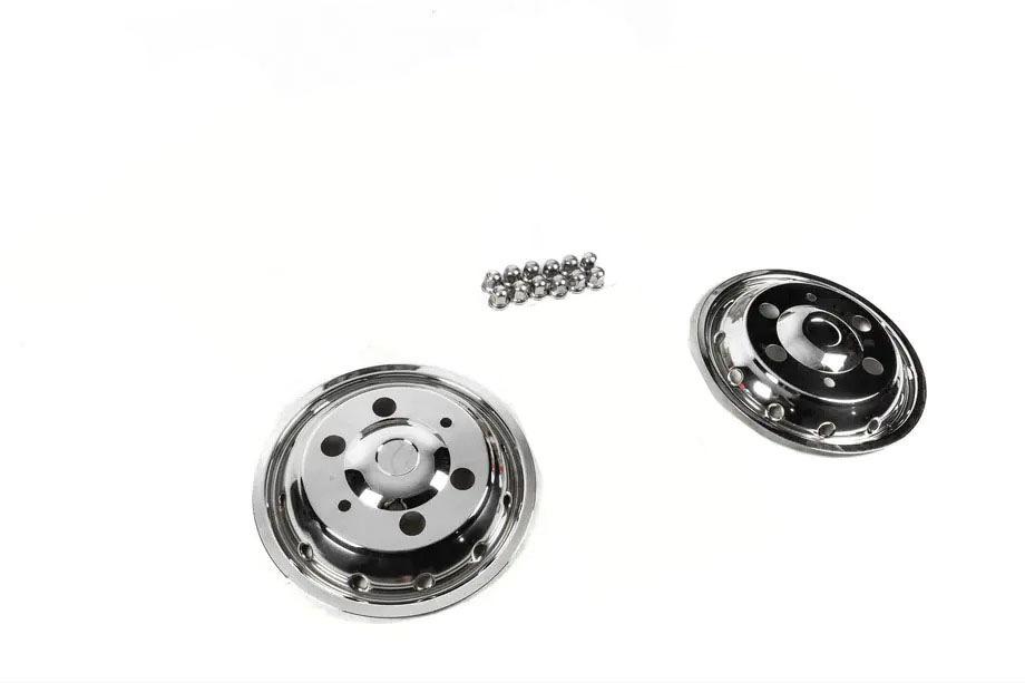 Iveco Daily 2014- Front Stainless Steel Hubcaps OEM (2 pcs) Photo 3