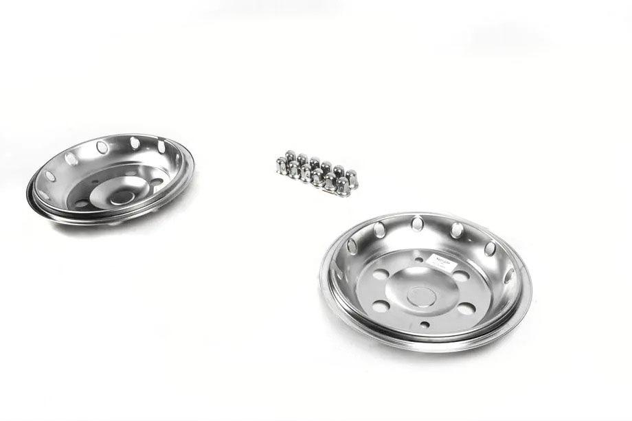 Iveco Daily 2014- Front Stainless Steel Hubcaps OEM (2 pcs) Photo 4