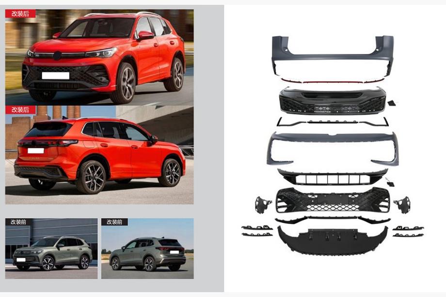 Volkswagen Tiguan 2023- R-Line Full Body Kit Image