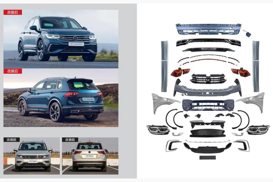 Volkswagen Tiguan 2016-2023 R-Line Facelift Kit 2021+ Image
