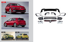 Volkswagen Golf 8 2019- GTI Body Kit Set (For R-Line) photo 1