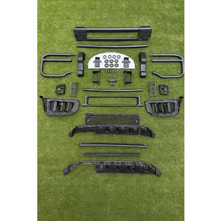 Front bumper guard with grille (for AMG G63) photo 2