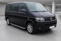 Volkswagen T5 2010-2015 Side Steps Maydos V1 (2 pcs, Aluminum & Stainless Steel) For short wheelbase only photo 1