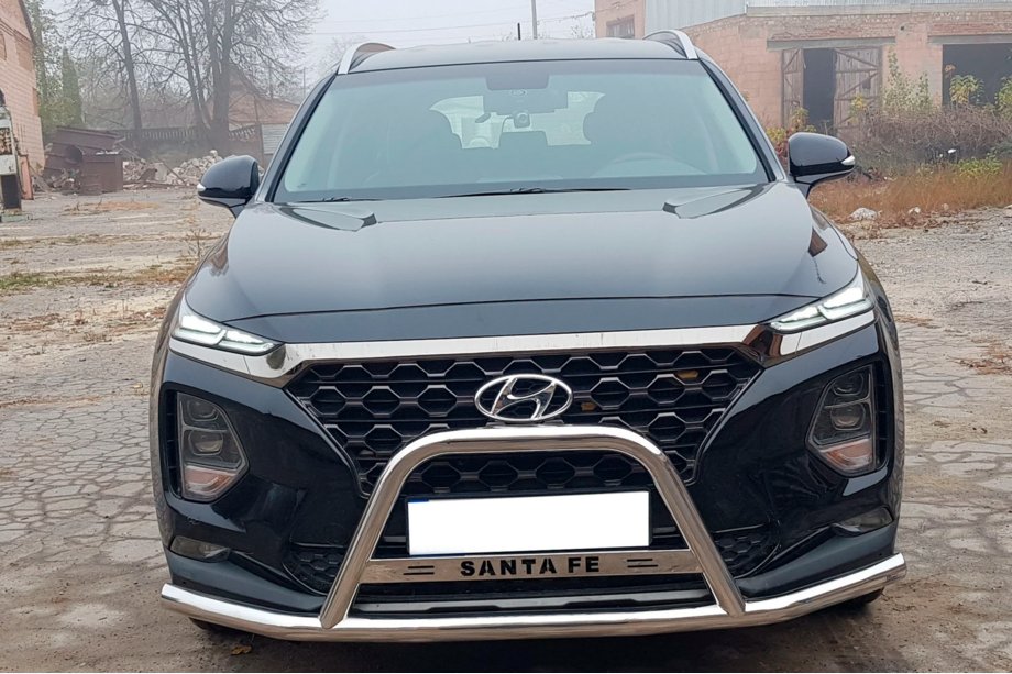 Hyundai Santa Fe 4 2018-2023 Bull Bar WT006 Stainless Steel Photo 1