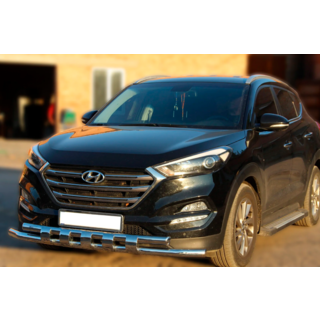 Front Bull Bar Shark Stainless Steel Hyundai Tucson TL 2016-2021 photo 1