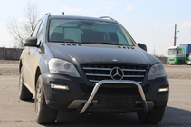 Mercedes ML W164 2005-2011 Front Bumper Guard WT006 (Stainless Steel) photo 1