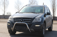 Mercedes ML W164 2005-2011 Front Bumper Guard WT006 (Stainless Steel) photo 2