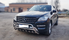 Mercedes GLE/ML class W166 2011-2018 Bull Bar WT003 (Stainless Steel) photo 2