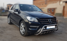 Mercedes GLE/ML class W166 2011-2018 Bull Bar WT003 (Stainless Steel) photo 3