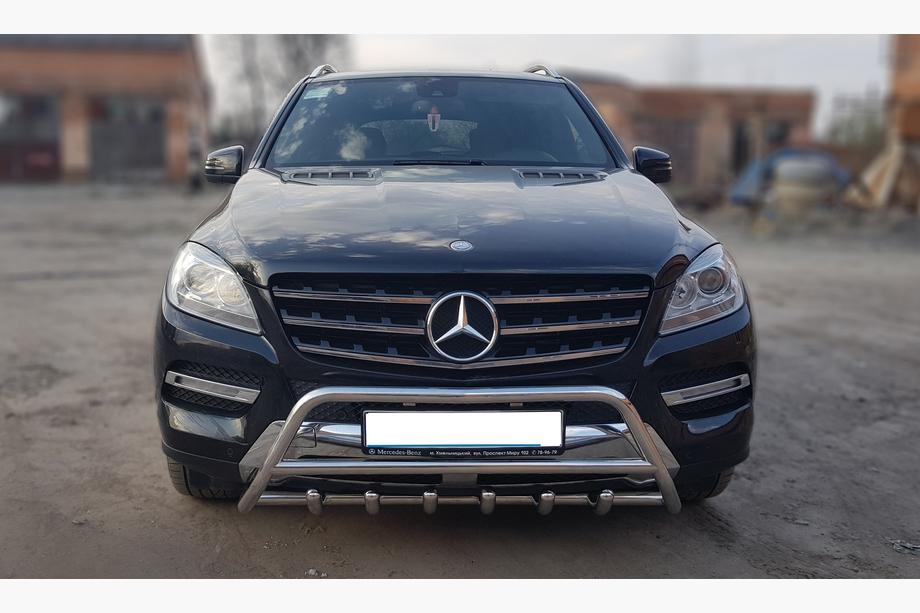 Mercedes GLE/ML class W166 2011-2018 Bull Bar WT003 (Stainless Steel) Image