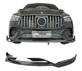 Mercedes GLE W167 2018- Front bumper lip spoiler (for GLE53/AMG-Line 2023-2026, Carbon) photo 1