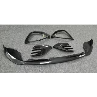 Front Bumper Lip Spoilers (for GLE53/AMG-Line 2023-2026, Carbon) photo 2