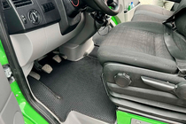 Mercedes Sprinter W906 2006–2018 Rubber Floor Mats Carsuit V1 (Black) photo 1