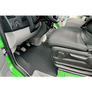 Rubber Floor Mats Carsuit V1 (Black) Volkswagen Crafter 2006-2016 photo 1