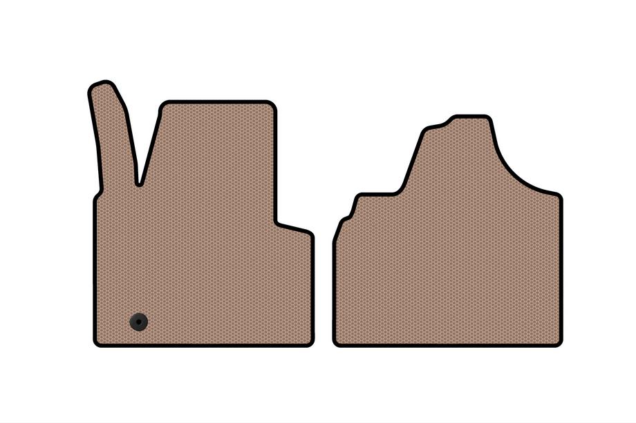 Citroen Jumpy 2007–2017 Rubber Floor Mats Carsuit (Beige) Photo 1