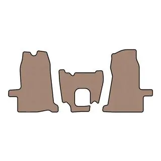 Rubber floor mats Carsuit (2000-2006, 1+1, manual, beige) photo 1