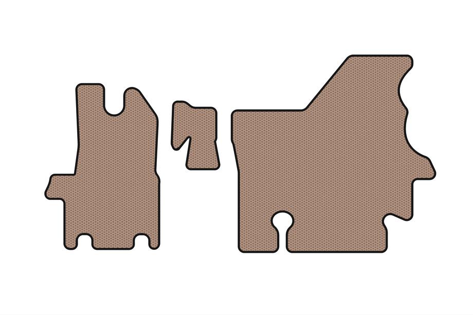 Renault Master 1998-2010 Rubber floor mats Carsuit (1998-2003, beige) Image