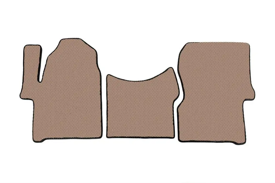 Volkswagen Crafter 2006-2016 Rubber Floor Mats Carsuit V3 (Beige) Image