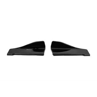 Universal Flap Side Skirt Extensions Type-C (2 pcs, Gloss Black, ABS Plastic) photo 2