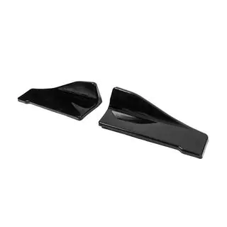 Universal Flap Side Skirt Extensions Type-C (2 pcs, Gloss Black, ABS Plastic) photo 3
