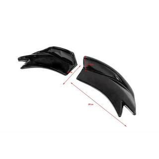 Universal Flap Side Skirt Extensions Type-F (2 pcs, Gloss Black, ABS Plastic) photo 4