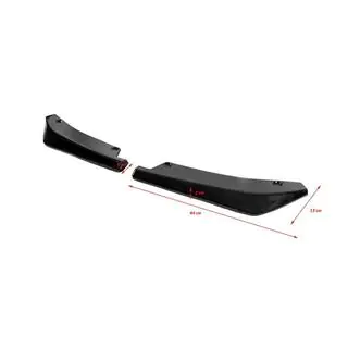 Universal Flap Side Skirt Extensions Type-A (2 pcs, Gloss Black, ABS Plastic) photo 3