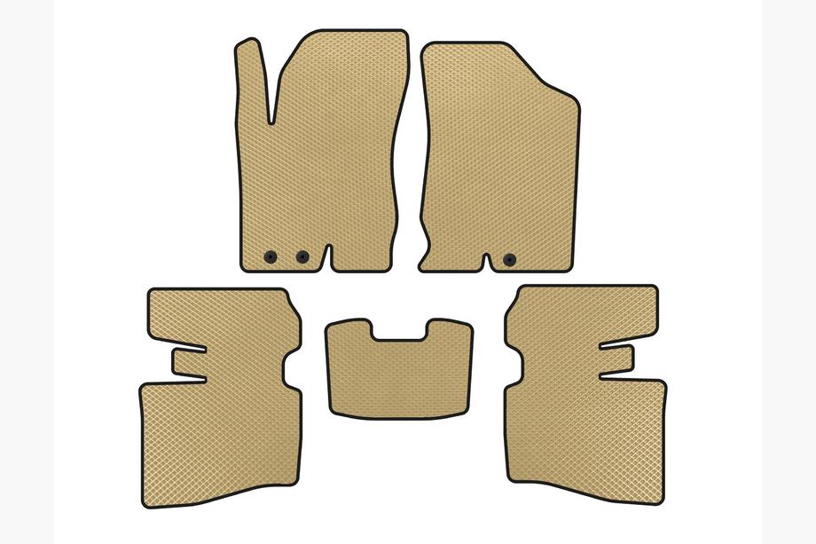 Honda Accord V 1997-2002 EVA Floor Mats (SD, Beige) Image