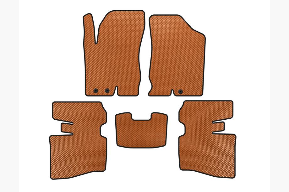 Honda Accord V 1997-2002 EVA Floor Mats (SD, Orange) Image