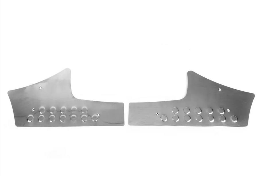 Citroen Berlingo 2008-2018 Rear Inner Door Sill Covers OmsaLine Stainless Steel Image