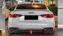 Audi A5 2016-2025 Rear Bumper Diffuser V3 (for S-Line 2021-2025, Carbon) photo 1