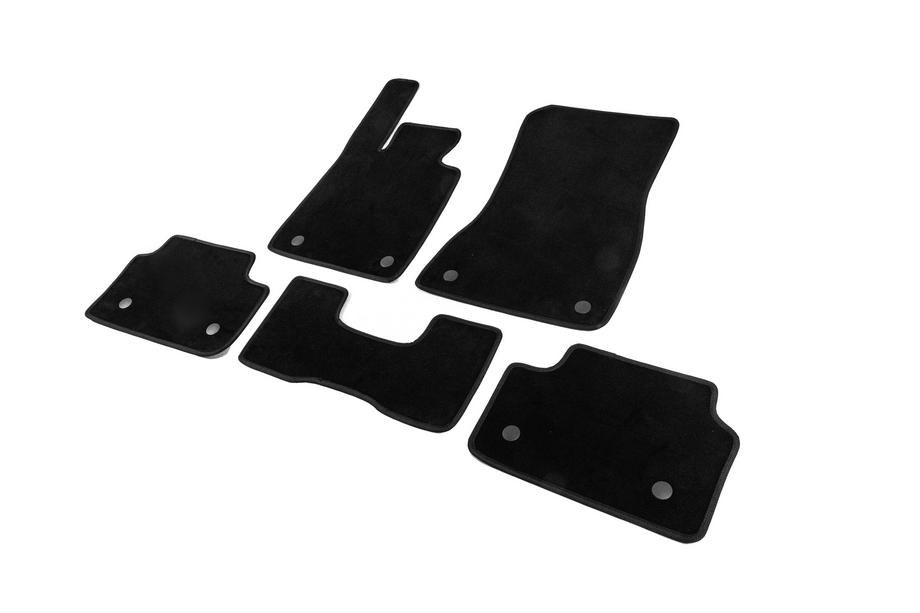 BMW 5/i5 Series G60/G60E/G61 2023- Textile Floor Mats Classic (For G60/61, Black) Photo 2