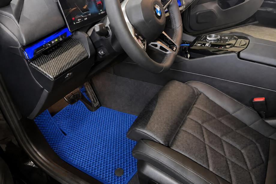 BMW 5/i5 Series G60/G60E/G61 2023- EVA Floor Mats (For G60/61, Blue) Image