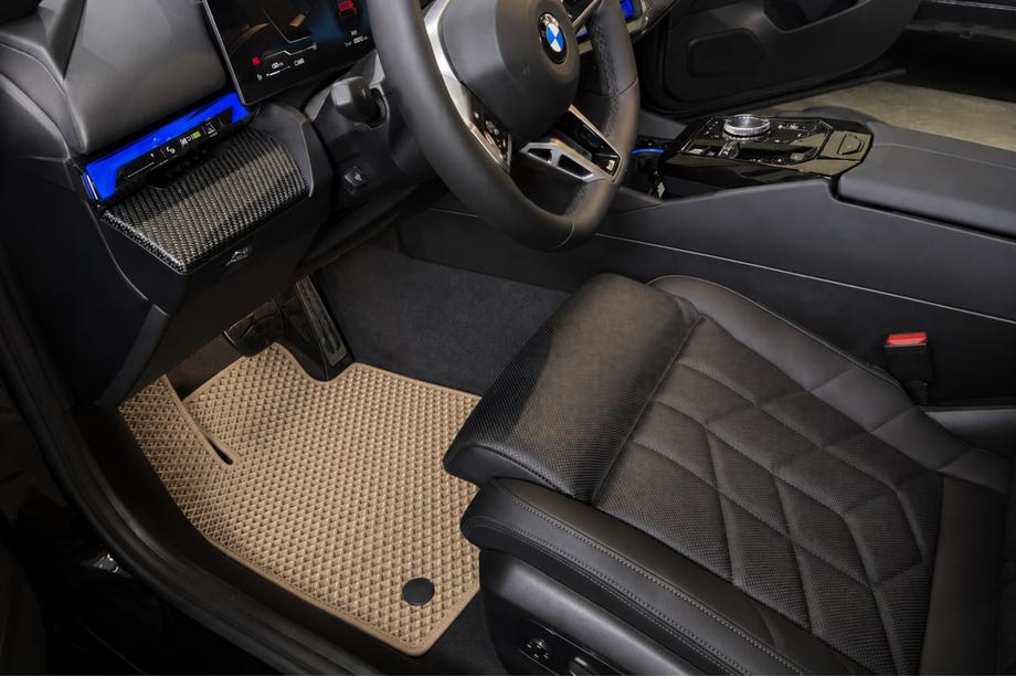 BMW 5/i5 Series G60/G60E/G61 2023- EVA Floor Mats (For G60/61, Beige) Image