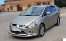 Mitsubishi Grandis 2003-2011 Front Bull Bar ST014 (Stainless Steel) d60/42 photo 2
