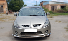 Mitsubishi Grandis 2003-2011 Front Bull Bar ST014 (Stainless Steel) d60/42 photo 1