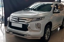 Mitsubishi Pajero Sport 2015- Front bumper guard ST085 (2020+, stainless steel) photo 1