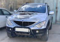 SsangYong Kyron 2005-2014 Bull Bar Black WT003 (Stainless Steel) photo 2