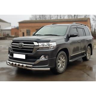 Front bar ST015 (2015+, stainless steel) Toyota Land Cruiser 200 2007-2021 photo 3