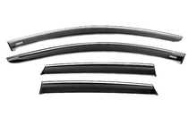 Volkswagen Taigo 2020- Window Deflectors with Chrome Trim (4 pcs, Niken) photo 1