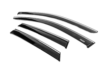 Volkswagen Taigo 2020- Window Deflectors with Chrome Trim (4 pcs, Niken) photo 2