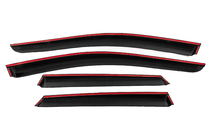 Volkswagen Taigo 2020- Window Deflectors with Chrome Trim (4 pcs, Niken) photo 4
